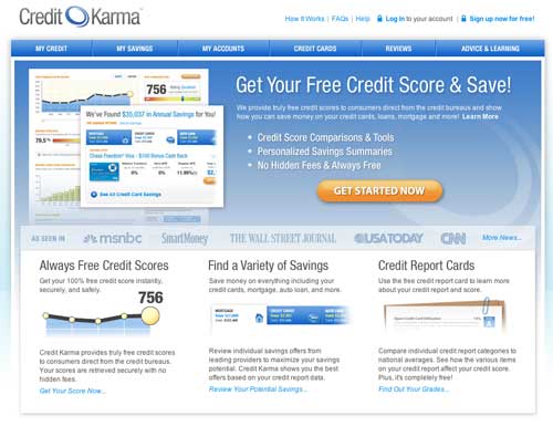 credit karma screenshot